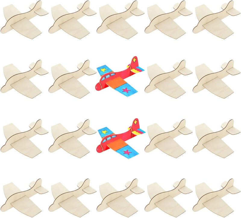 Laser Cut Wood Airplane Kits Handicraft Plane Airplane For Birthday Party Carnival Party