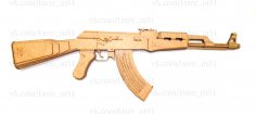 Fusil AK-47 découpé au laser