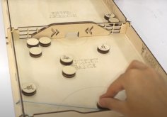 Laser Cut Pucket Game Board Game DXF File