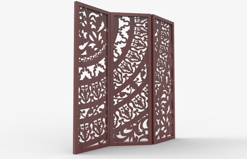 Laser Cut Perforated Screen Panels DXF File