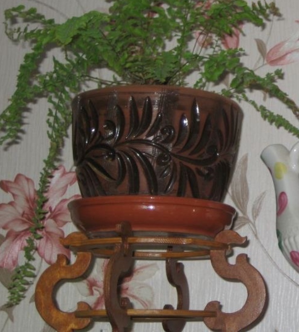 Supporto per vasi da fiori con taglio laser Supporto per piante decorative