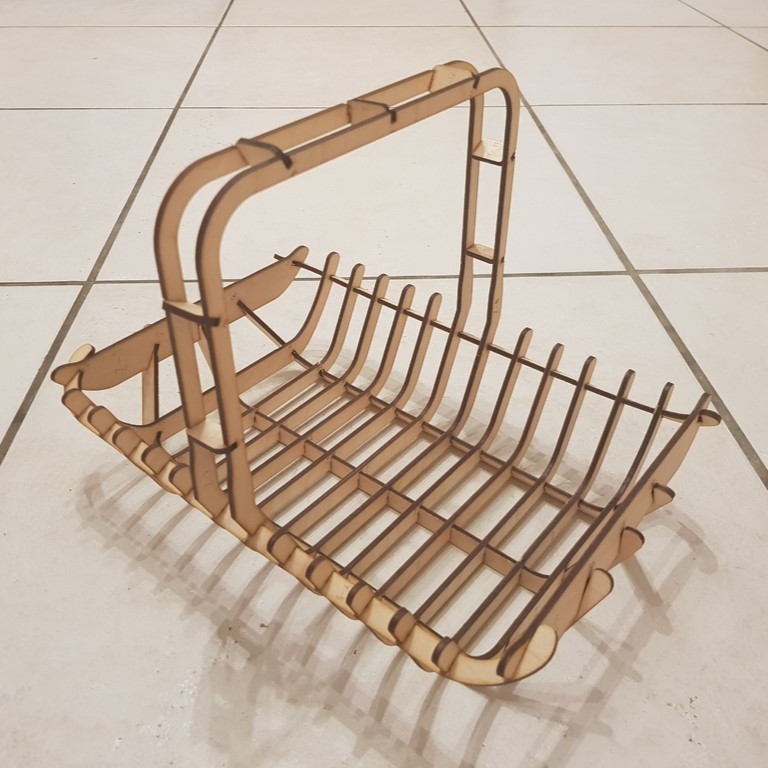 Laser Cut Basket 3mm SVG File