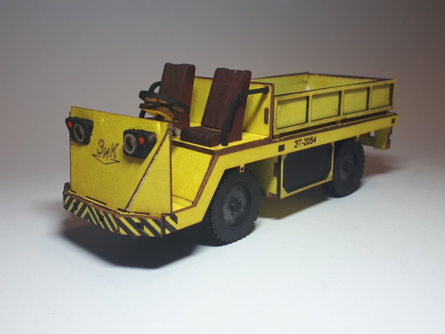 Laser Cut Cardboard Truck 3D Puzzle DXF File