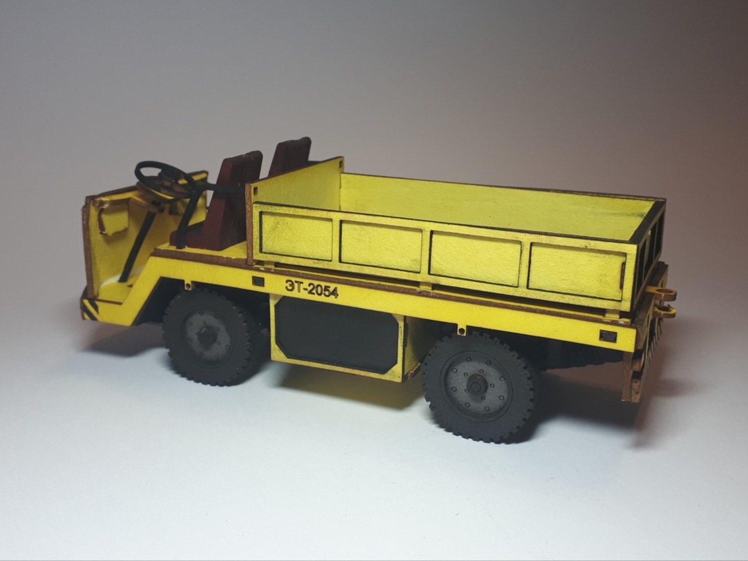 Laser Cut Cardboard Truck 3D Puzzle DXF File