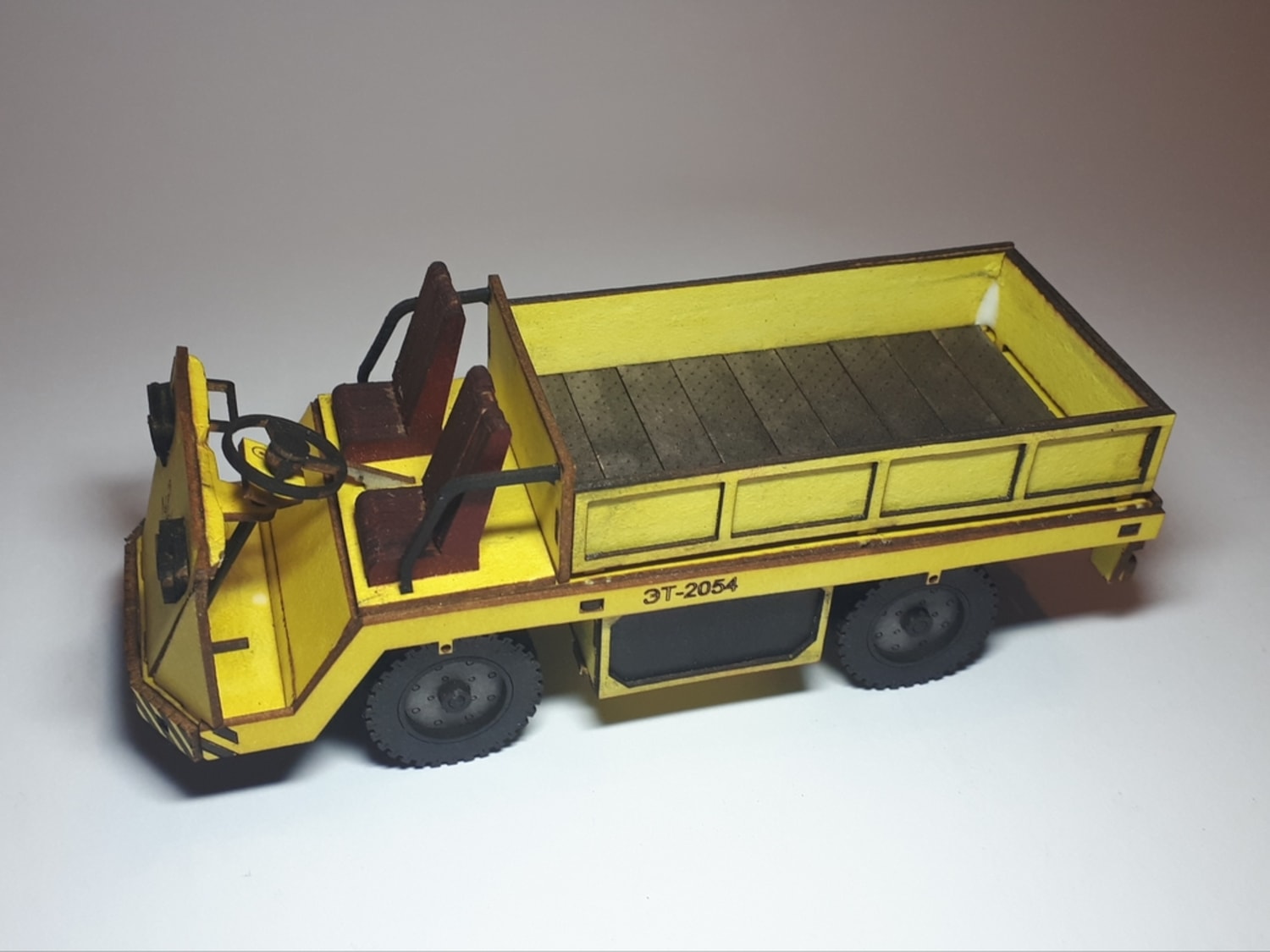 Laser Cut Cardboard Truck 3D Puzzle DXF File