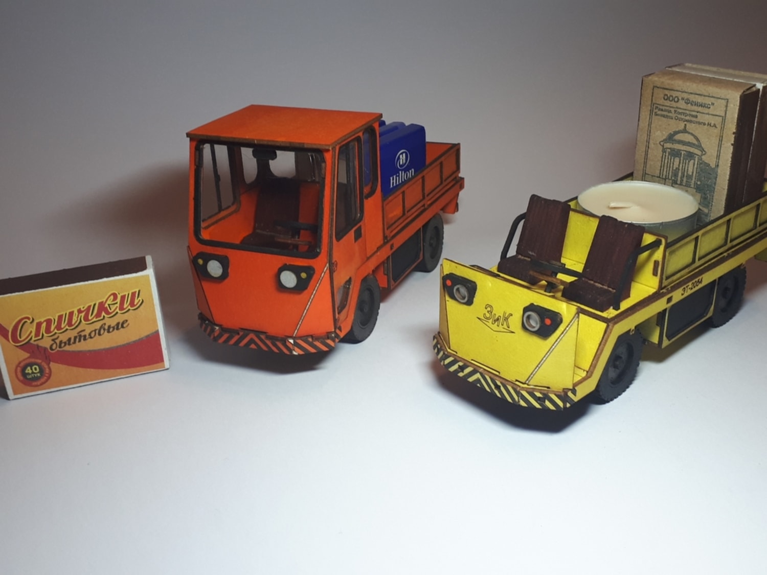 Laser Cut Cardboard Truck 3D Puzzle DXF File