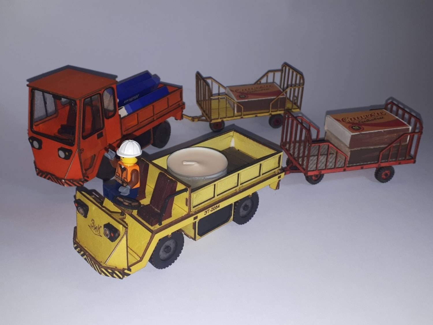 Laser Cut Cardboard Truck 3D Puzzle DXF File