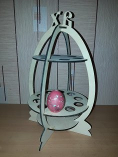 Laser Cut Easter Eggs Stand 4mm Free Vector