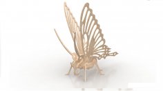 Butterfly Wood Insect 3d Puzzle 3mm DXF File