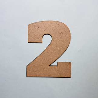Laser Cut Wood Number 2 Cutout Number Two Shape Free Vector