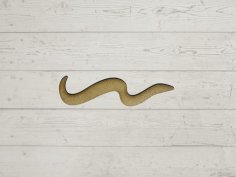 Laser Cut Eel Wood Blank Cutout Free Vector