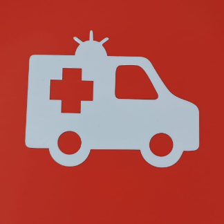 Laser Cut Unfinished Blank Wooden Ambulance Cutout Free Vector