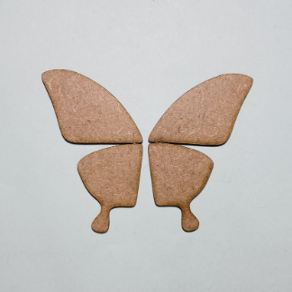 Laser Cut Butterfly Wings Shape Wood Craft Cutout Free Vector