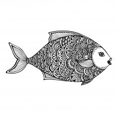 Zentangle-Fisch