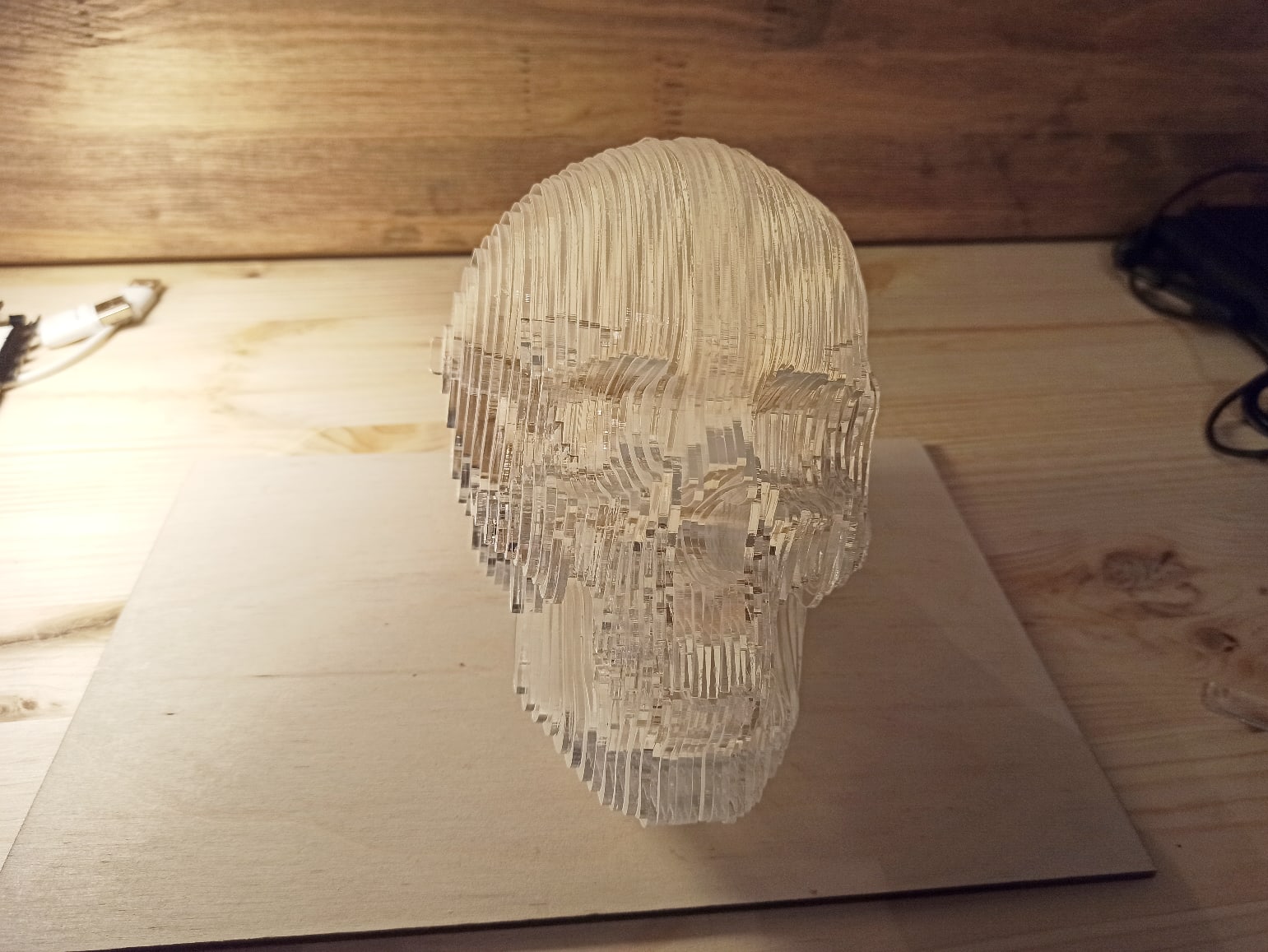 Download Laser Cut Acrylic 3d Skull Model Free Vector Cdr Download 3axis Co