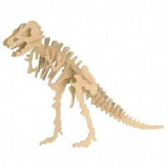 T. rex 3D Puzzle DXF File