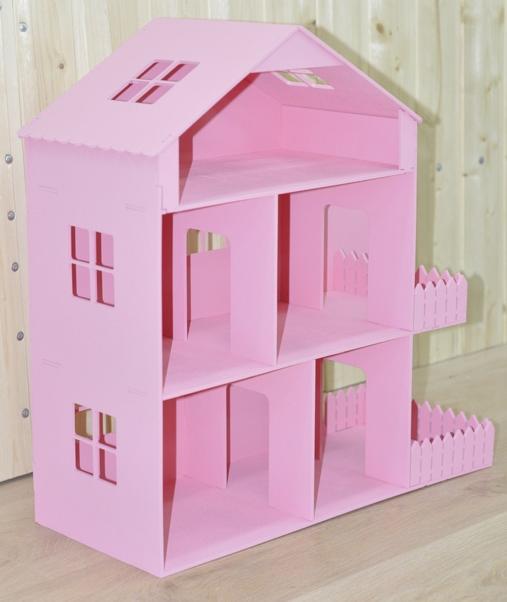Лазерная резка модного кукольного домика Barbie Dreamhouse