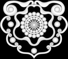 लेजर उत्कीर्णन के लिए 3 डी ग्रेस्केल ग्राफिक्स छवि