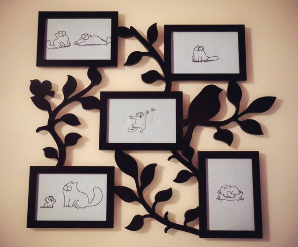 Family Tree With Photo Frames For Laser Cutting Free Vector