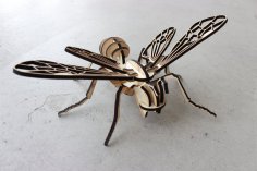 Laser Cut Bee Puzzle 4mm Plywood Free Vector