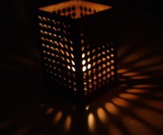 Laser Cut Tealight Holder 4mm DXF File