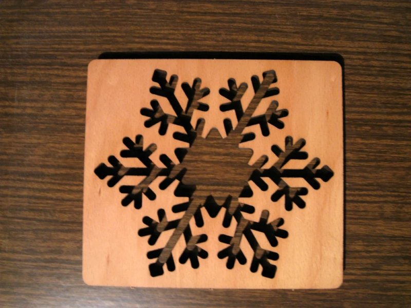 Laser Cut Christmas Snowflake DXF File