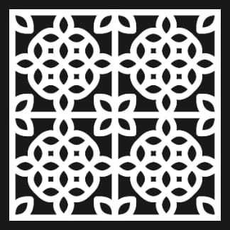 Floral Repeating Pattern For CNC Laser Cutting Free Vector