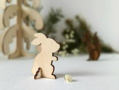 Bunny Wooden Animal CNC Laser Cut Template Free Vector