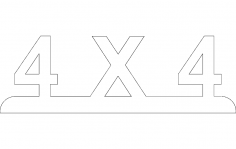 4X4 dxf file