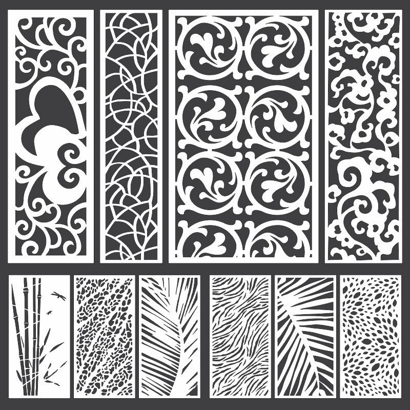 CNC Decorative Pattern Jali Design Interior Element Laser Cut DXF File ...