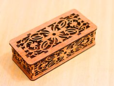 Laser Cut Decorative Storage Box With Lid Free Vector