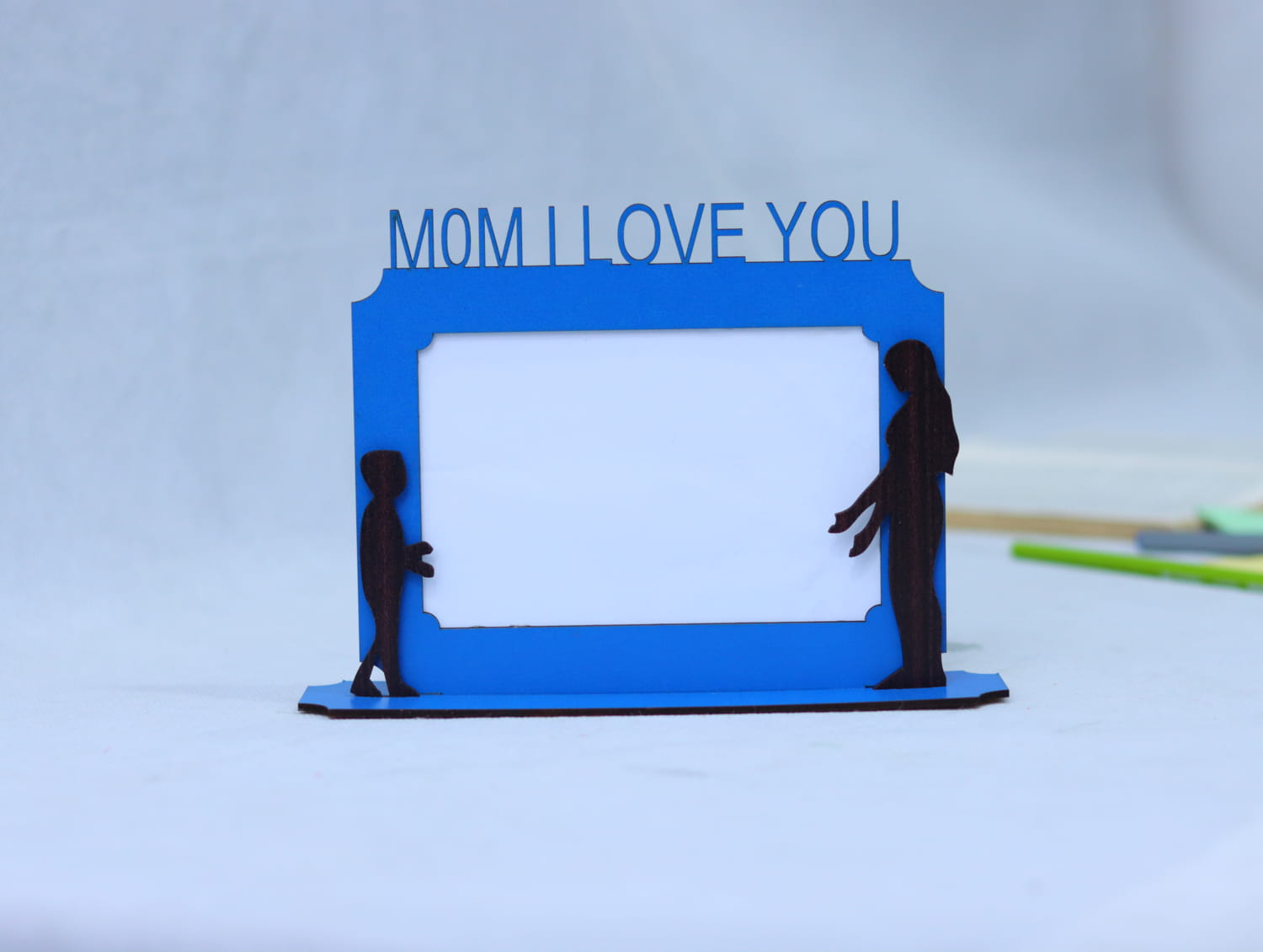 Laser Cut Mom Picture Frame Free Vector