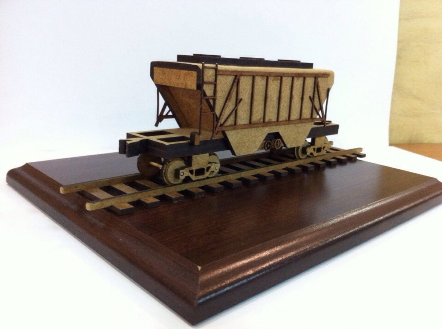 Laser Cut Grain Hopper Wagon Desk Organizer Free Vector