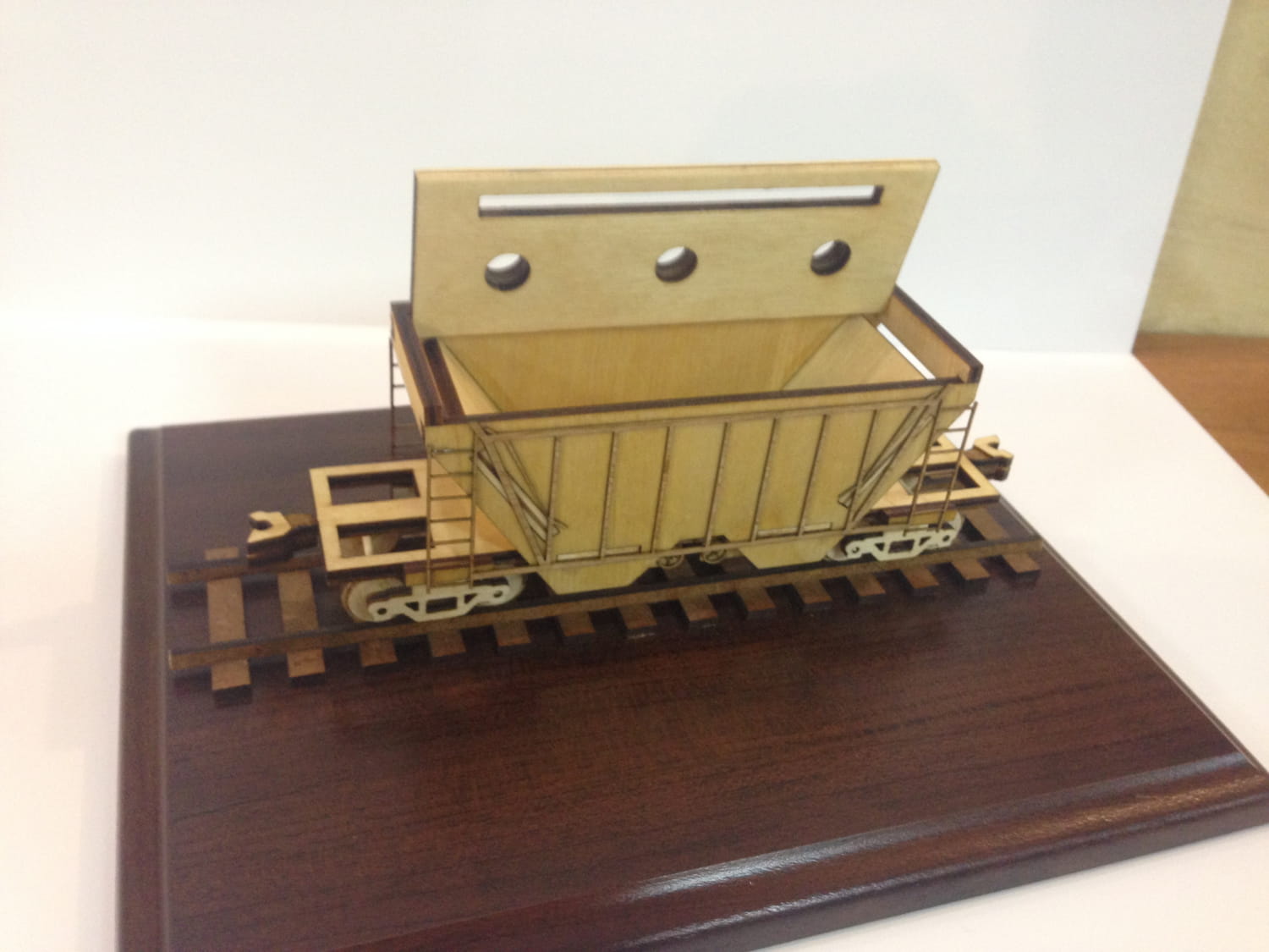 Laser Cut Grain Hopper Wagon Desk Organizer Free Vector