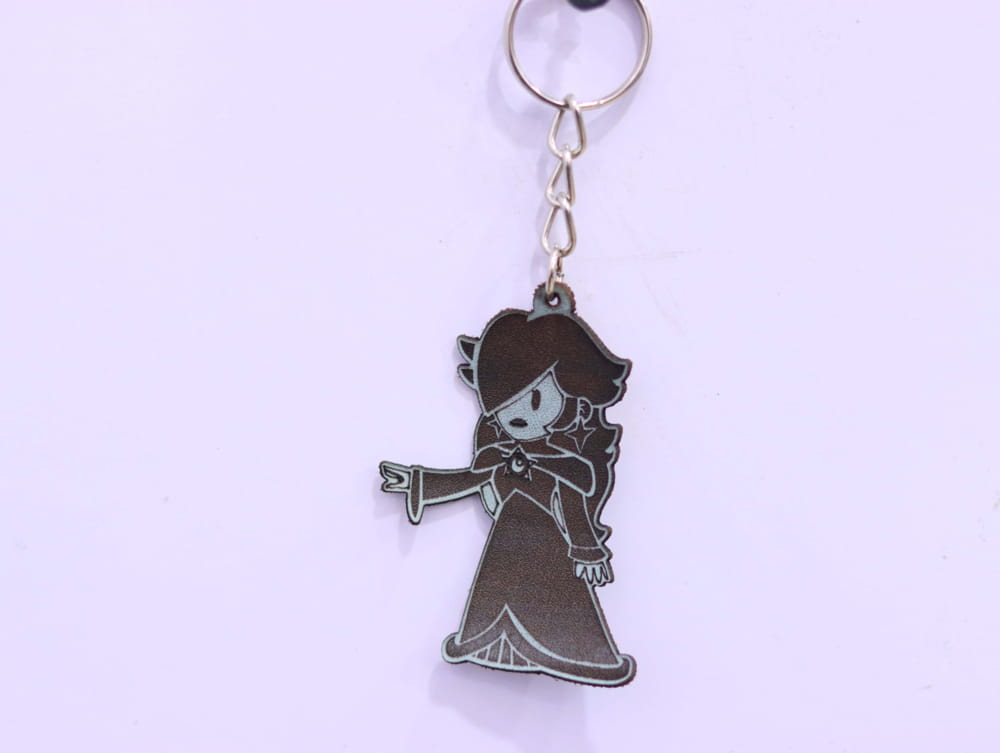 Laser Cut Rosalina Leather Keychain Free Vector