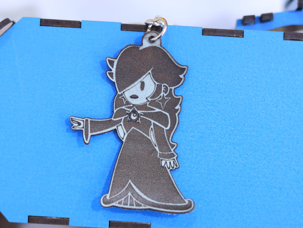 Laser Cut Rosalina Leather Keychain Free Vector