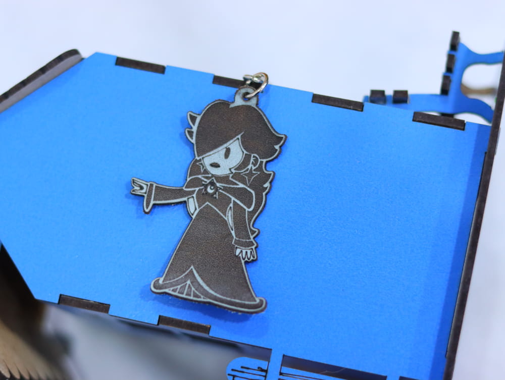 Laser Cut Rosalina Leather Keychain Free Vector