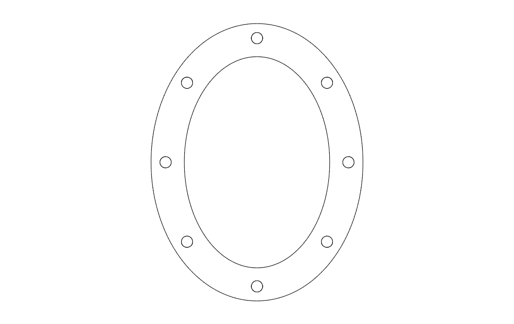 File dxf modello ovale