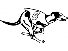 كلب رمادي ملف DXF
