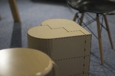 Laser Cut ​STOOL: ずっと一緒だよ(Always Together)