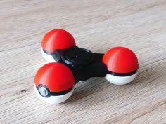 PokeSpinner – The Pokeball Fidget Spinner 3D Printer Model