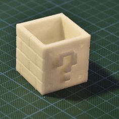 Mario Questionmark-Box Shot Glass 3D Printer Model