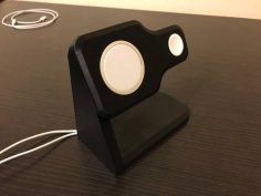 Revised Apple IPhone Magsafe And Apple Watch Charging Stand 3D Printer Model