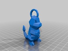 Charmander Keychain 3D Printer Model