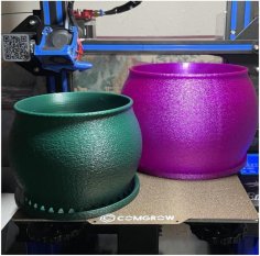 Planters With Drainage And Integrated Tray 3D Printer Model