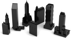 Minimalist NYC Buildings 3D Printer Model