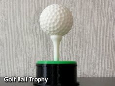 Golf Ball Trophy 3D Printer Model