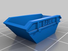 1:160 N Scale Rubbish Bins 3D Printer Model