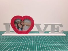 Laser Cut Love Photo Frame Valentine’s Day Gift