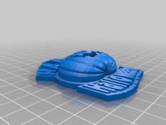 Happy Halloween Pendant 3D Printer Model